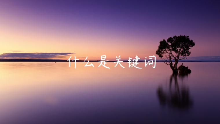 什么是關(guān)鍵詞